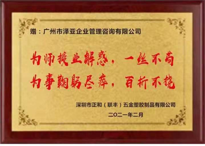 热烈祝贺ZHLF管理咨询项目圆满结束