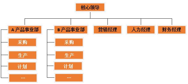 产品/品牌事业部制组织架构